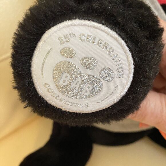 RARE Build A Bear Black Lab Puppy 25th Celebration Red Collar NEW Soft PLUSH - Picture 12 of 14